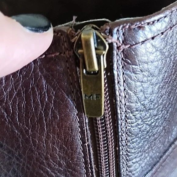 Marc Fisher brown tall leather boots with buckle detail size 8 1/2 - Picture 11 of 15